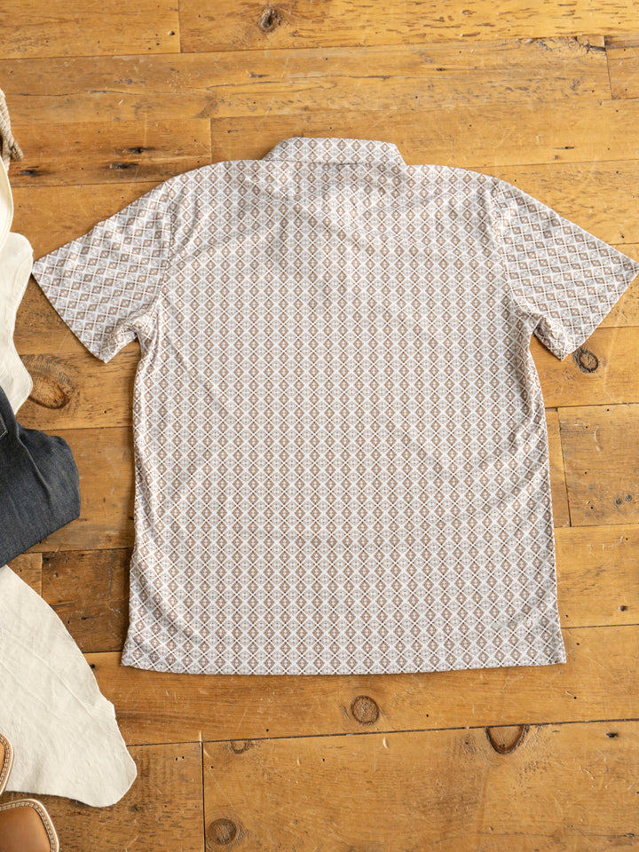 Bozeman Ariat Men's White Southwest Polo