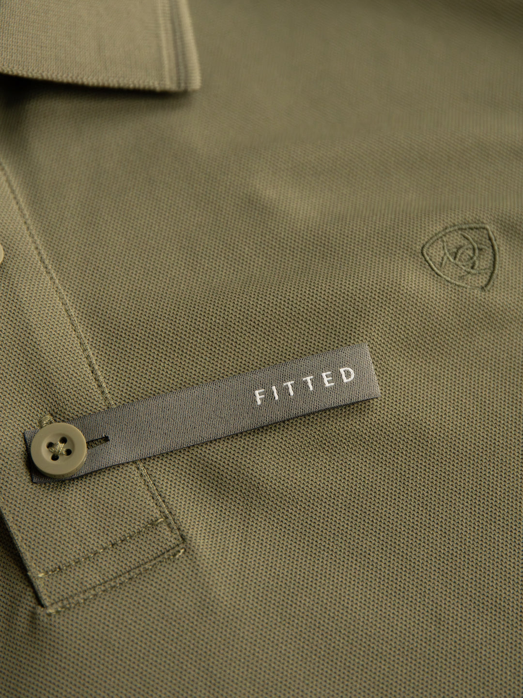 Bramer Ariat Men's Olive Polo