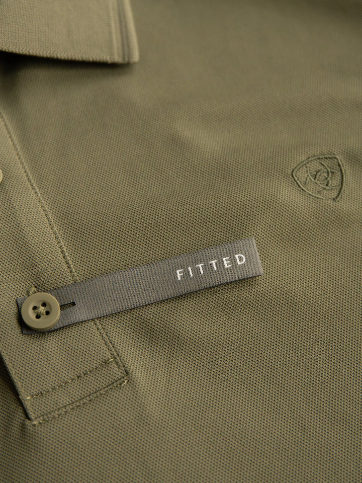 Bramer Ariat Men's Olive Polo