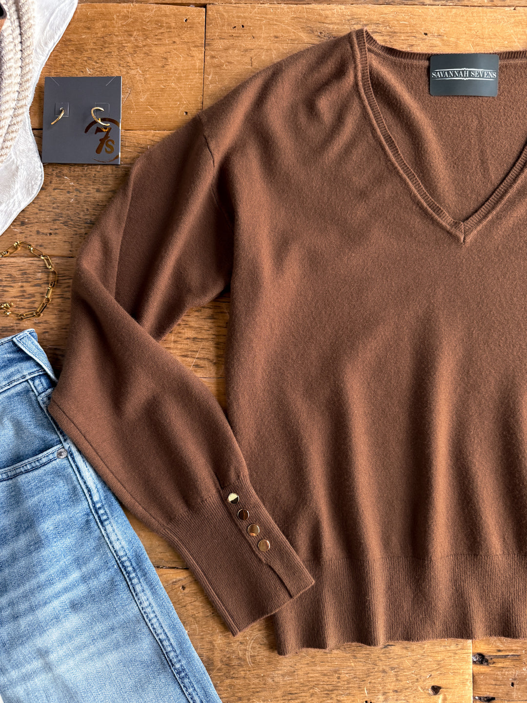 Ardmore Mocha Knit Top