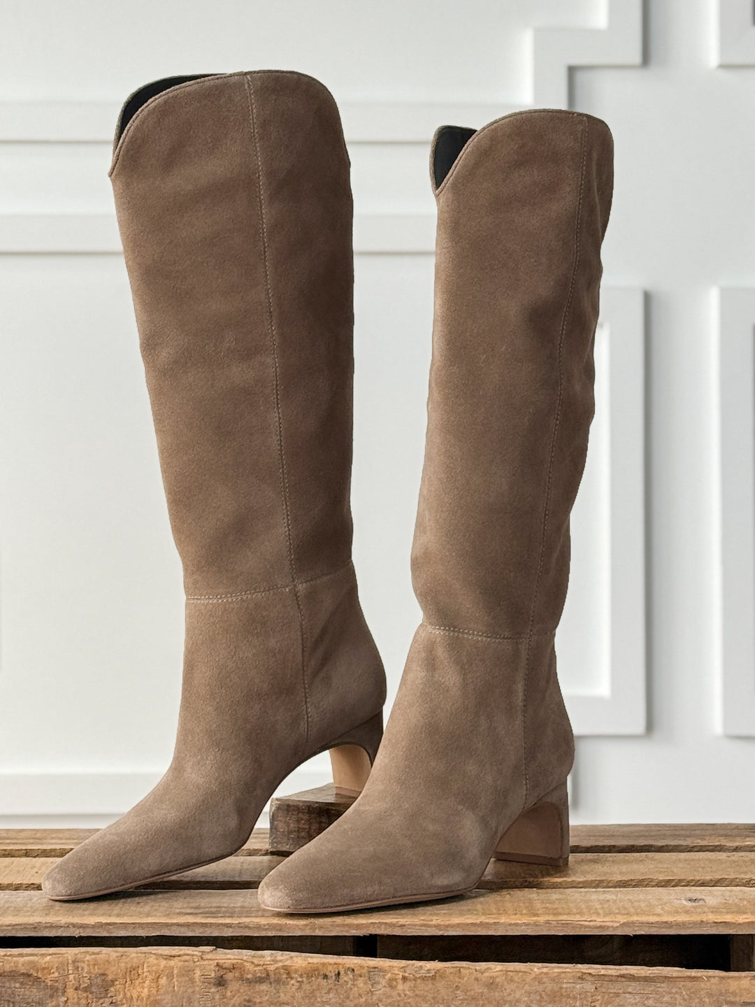 Nyssa Taupe Suede Boot