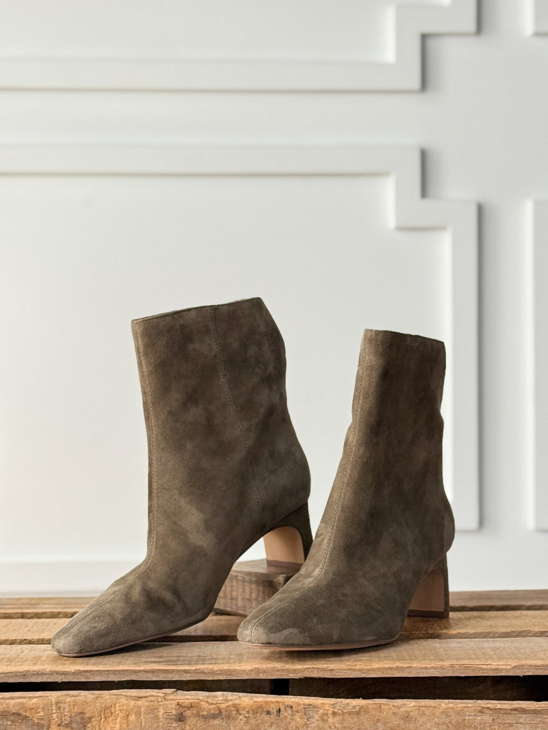 Monroe Olive Suede Boot