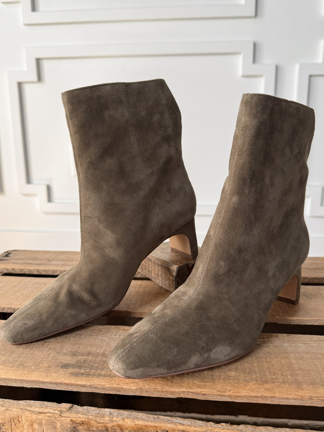 Monroe Olive Suede Boot