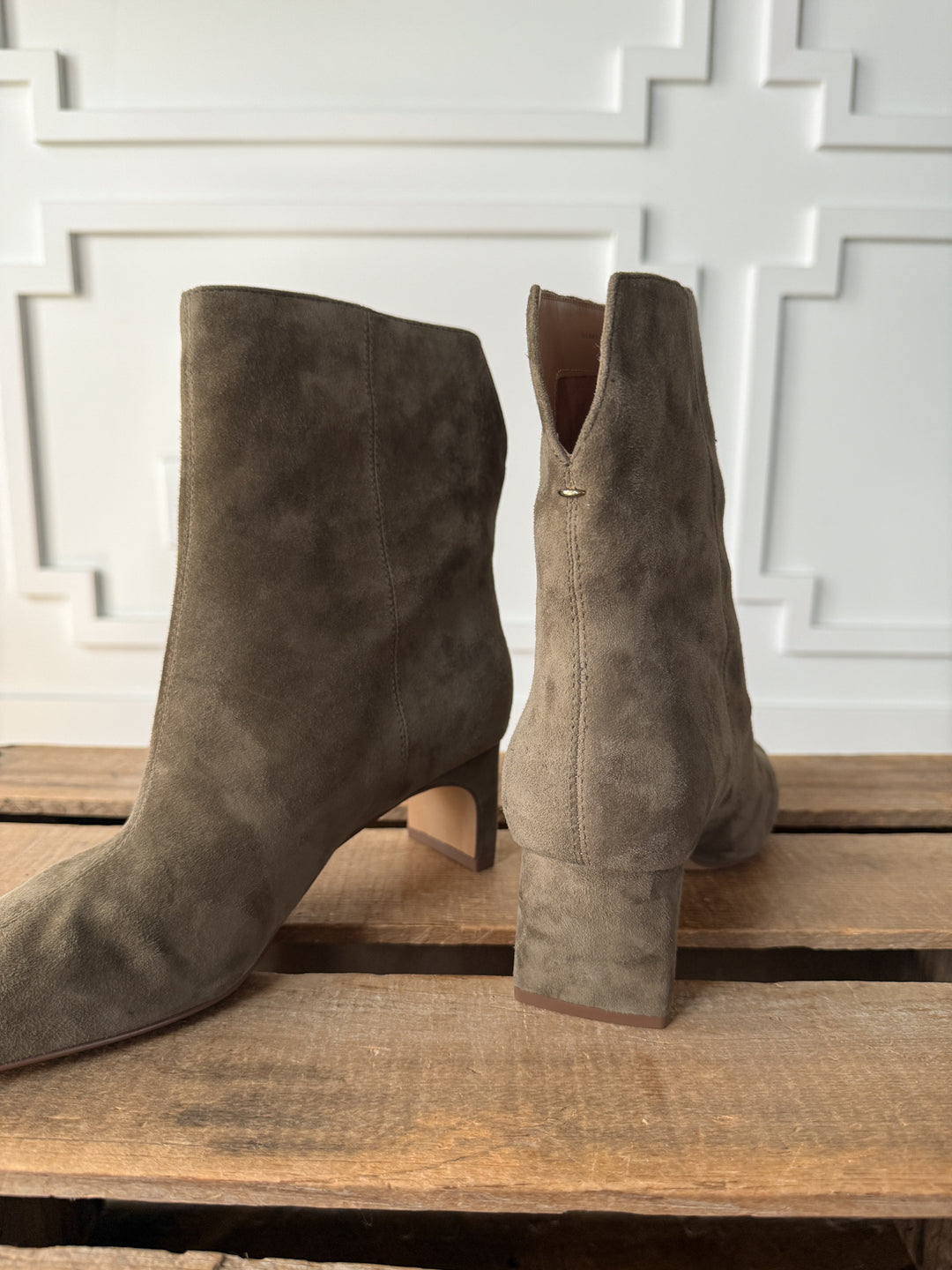 Monroe Olive Suede Boot