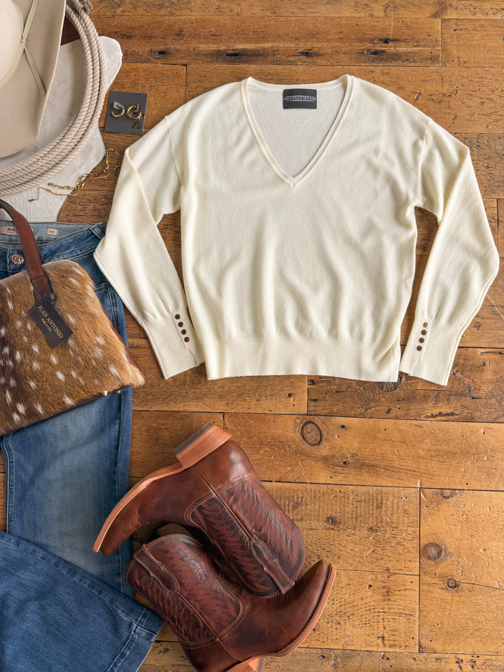 Ardmore Ivory Knit Top