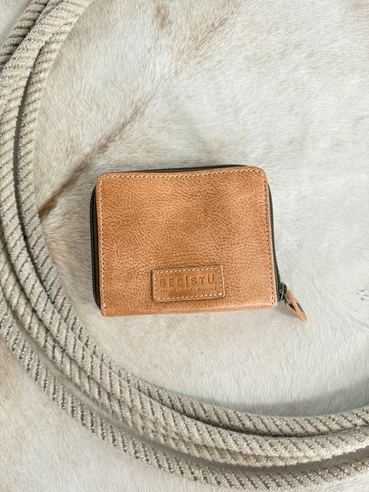 Avera Oat Leather Snap Wallet