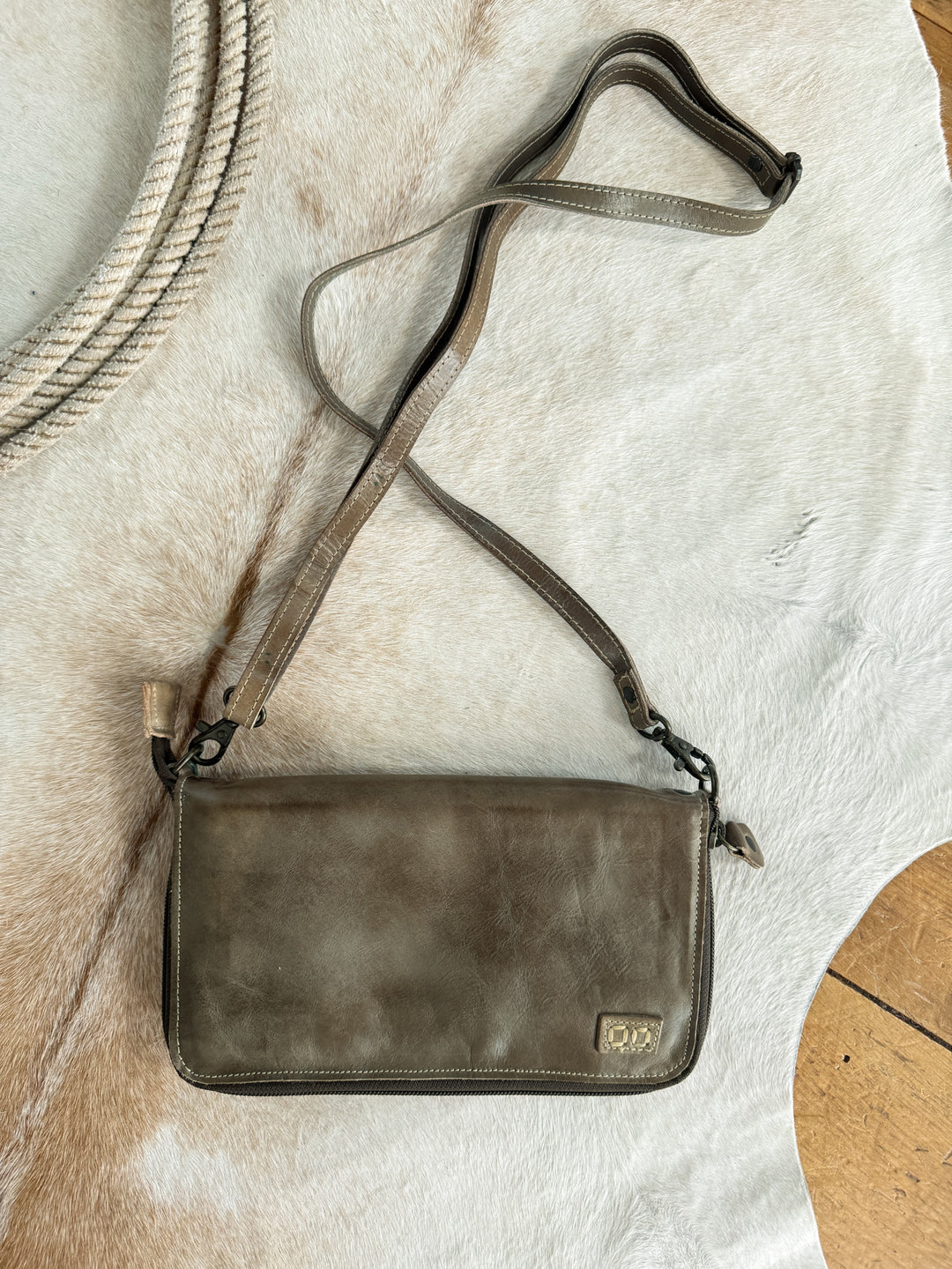 Camak Leather Wristlet Clutch