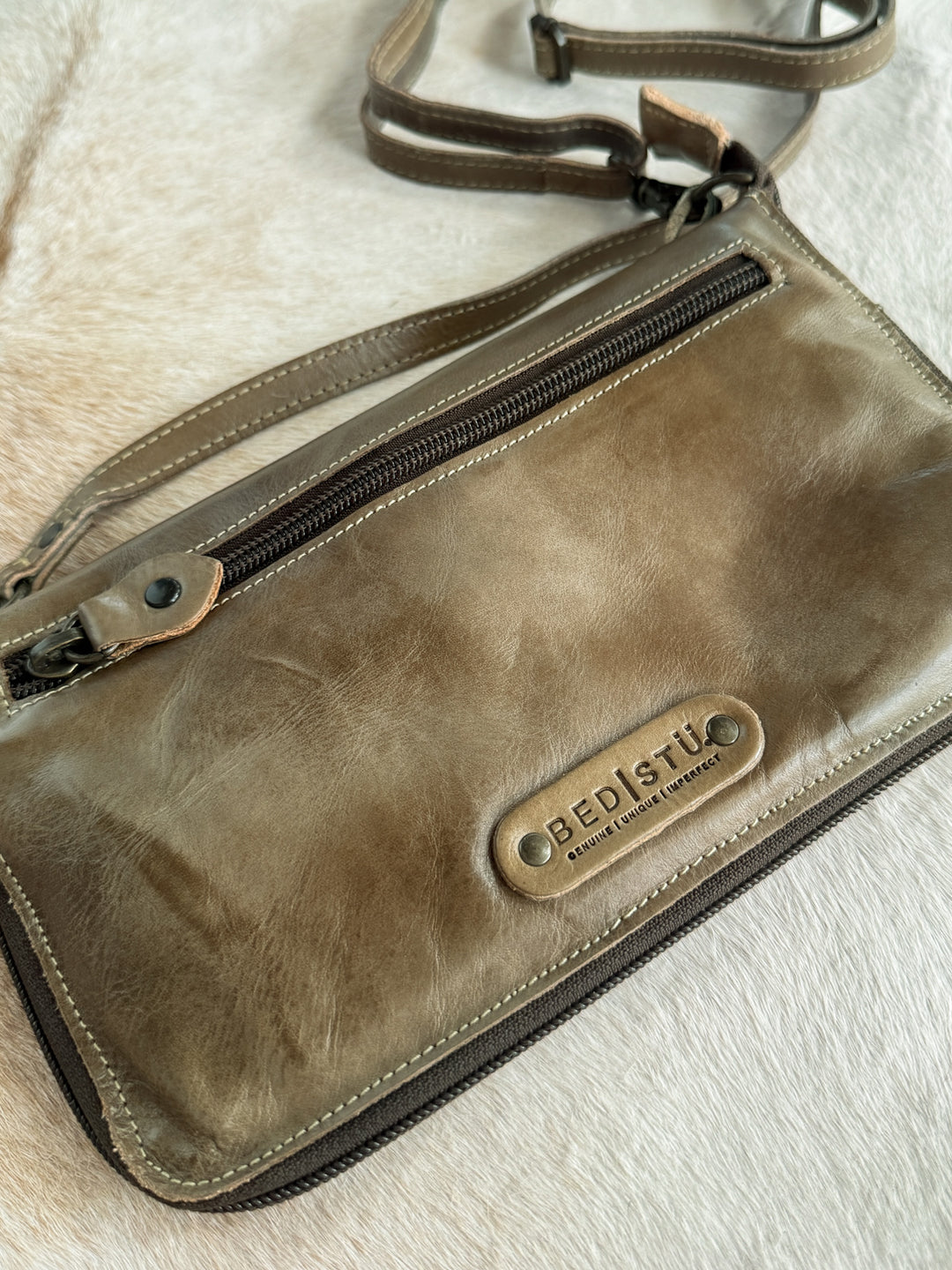 Camak Leather Wristlet Clutch