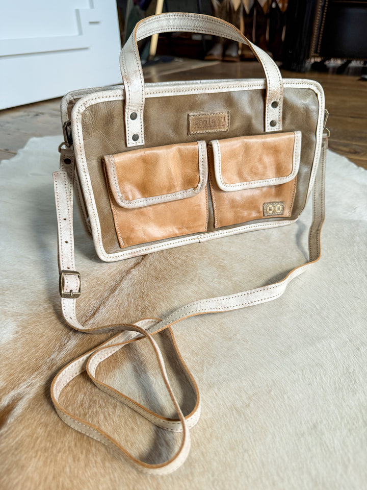 Lanexa Stone Leather Handbag