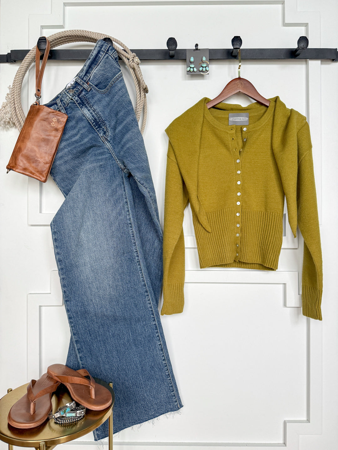 Lindsborg Chartreuse Button Up Cardigan