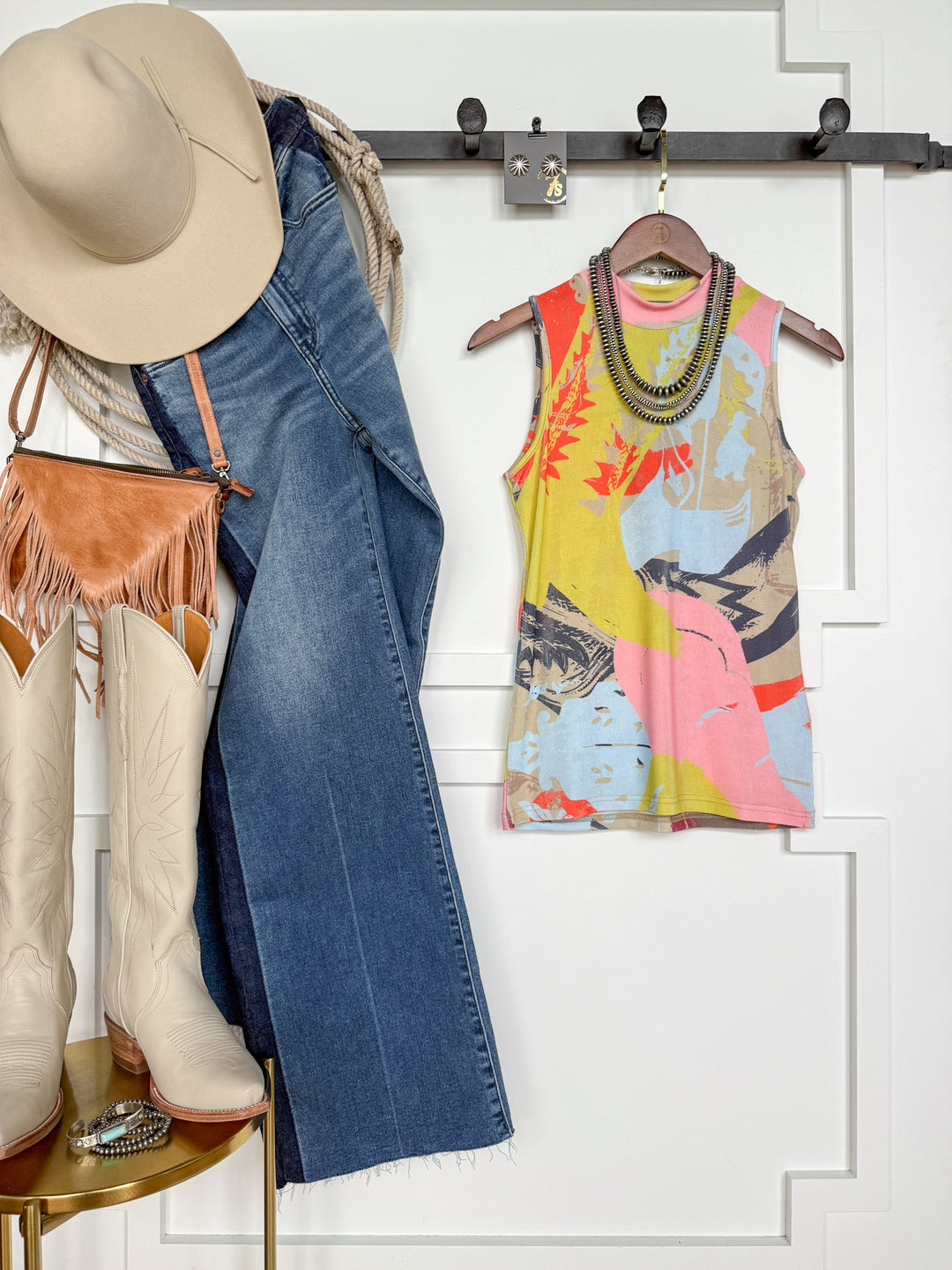 Tioga Abstract Boot Graphic Tank
