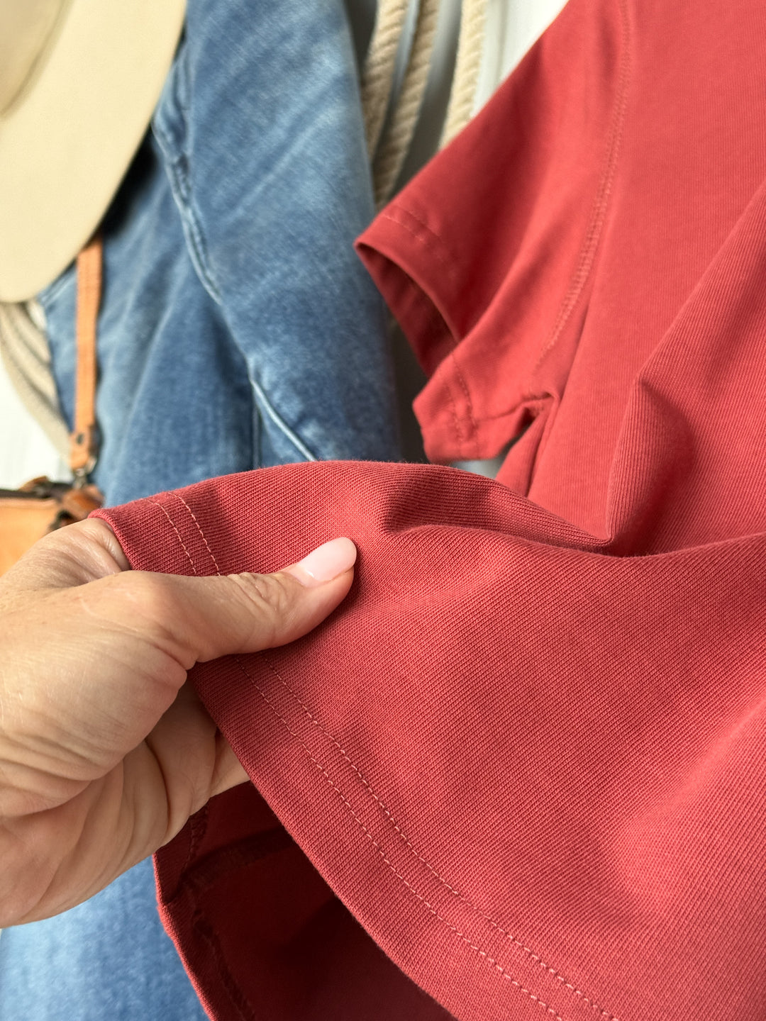 Jennings Terracotta Red Basic Tee