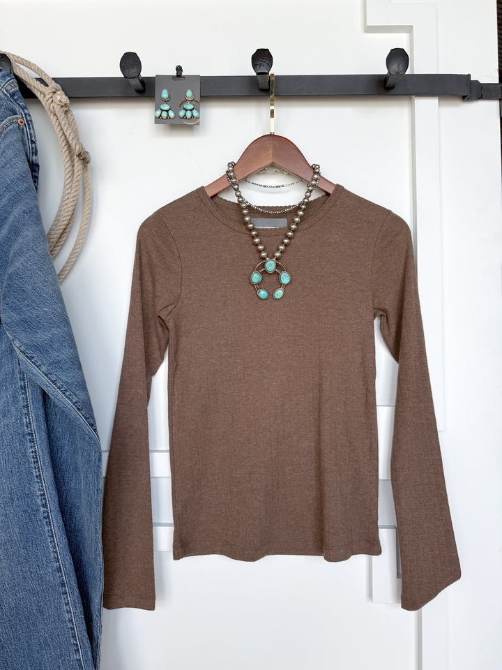 Sentinel Mocha Knit Top