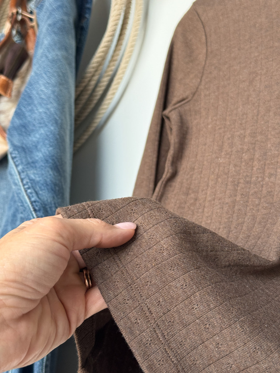 Sentinel Mocha Knit Top