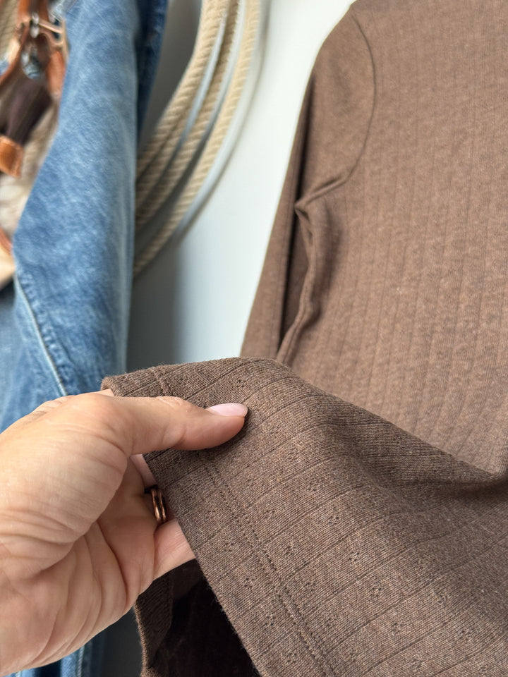 Sentinel Mocha Knit Top