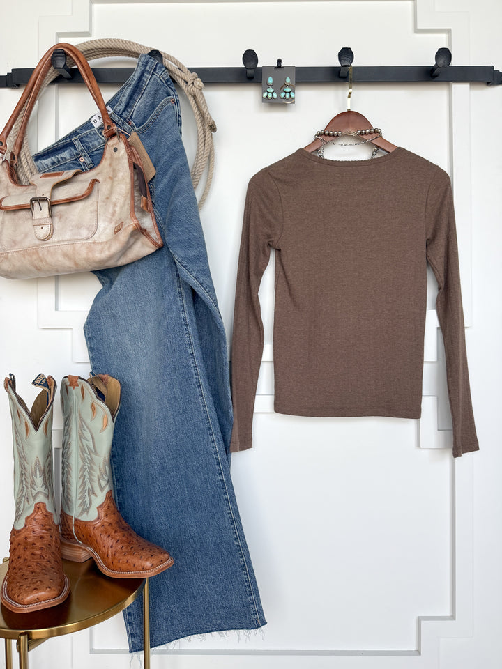 Sentinel Mocha Knit Top