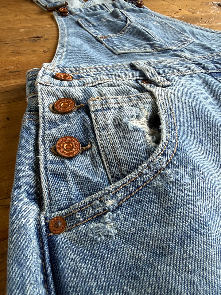 Stran Denim Barrel Overalls