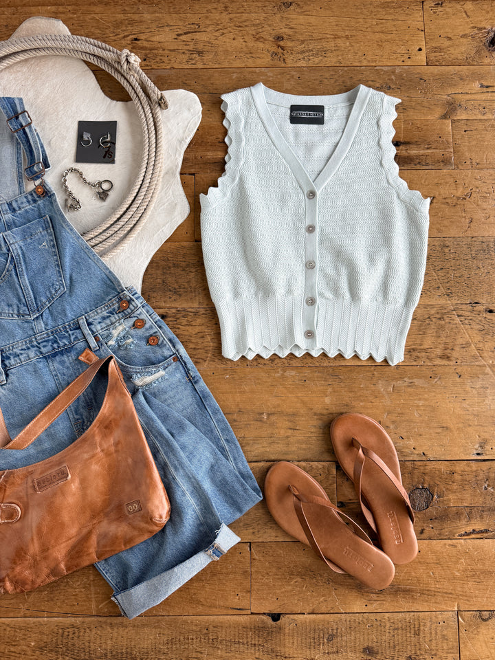 Hallett Glacier Blue Knit Tank