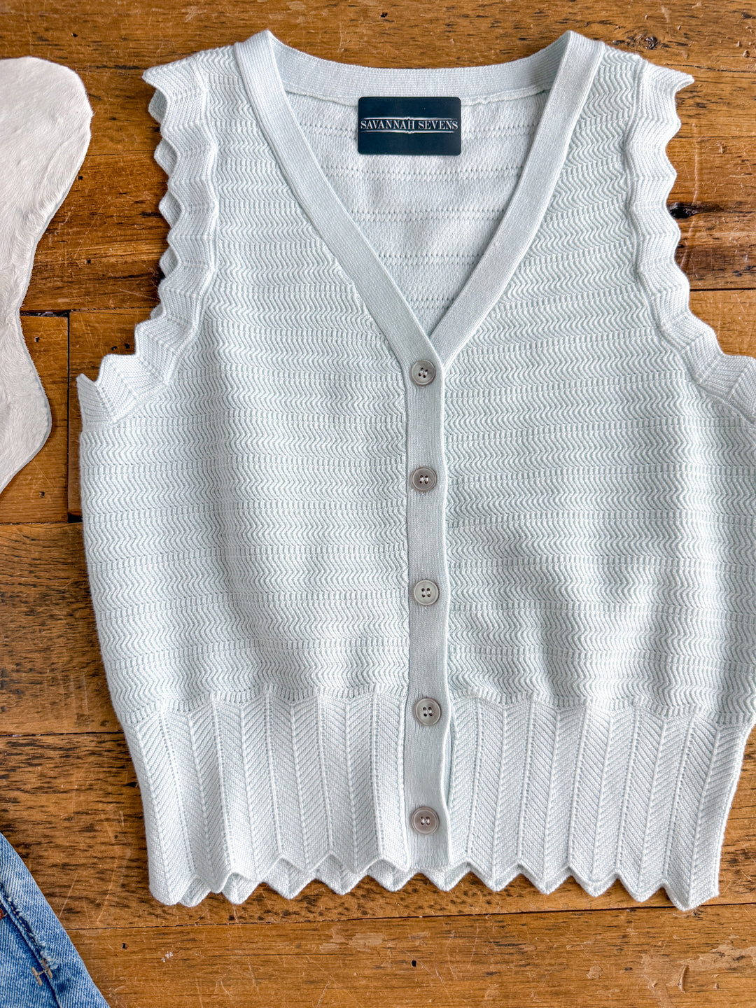 Hallett Glacier Blue Knit Tank