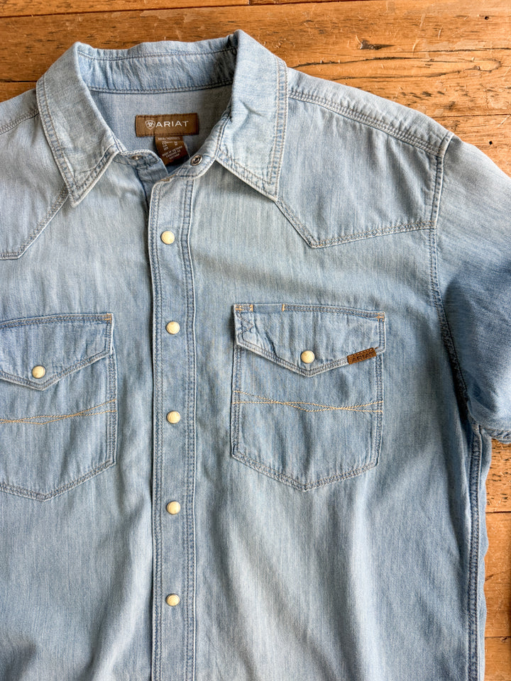 Davidson Ariat Men's Denim Pearl Snap