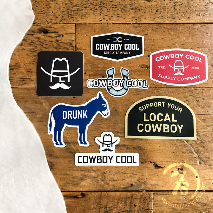 Cowboy Cool Stickers