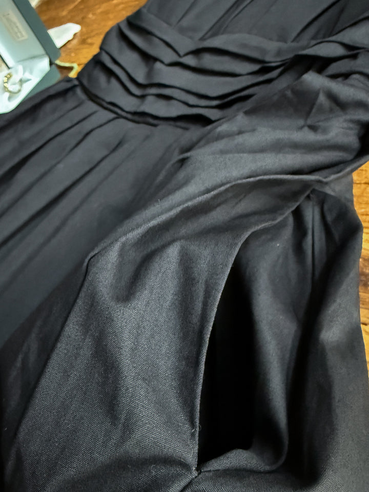 Coppell Black Strapless Pleat Dress