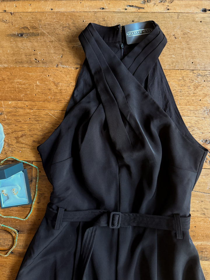 Rowlett Black Sleeveless Jumpsuit
