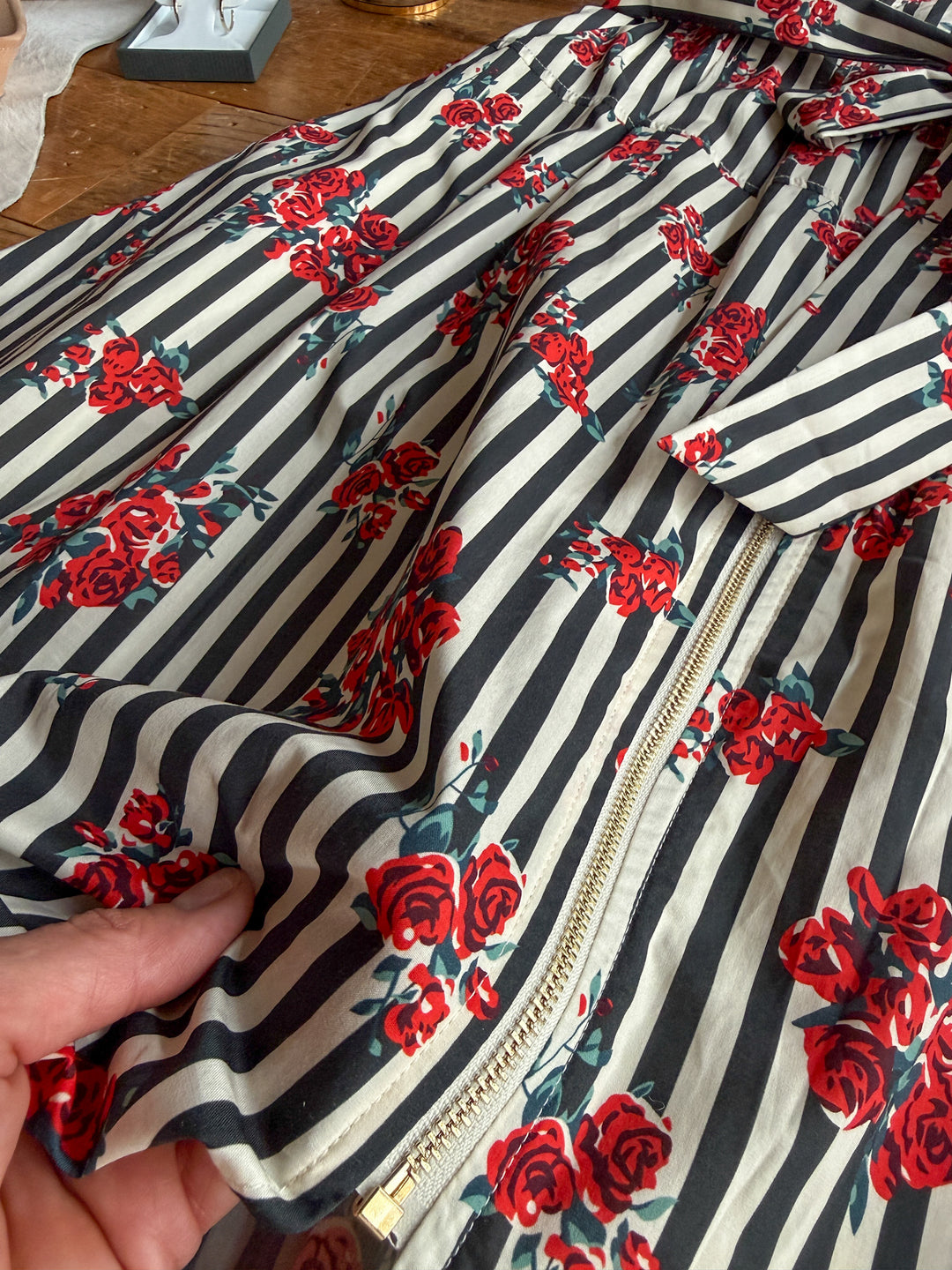Anaheim Striped Floral Dress