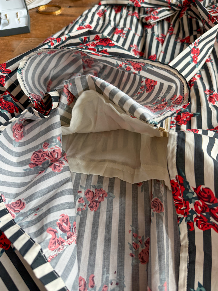 Anaheim Striped Floral Dress