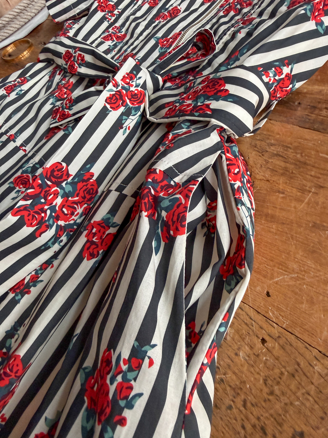 Anaheim Striped Floral Dress