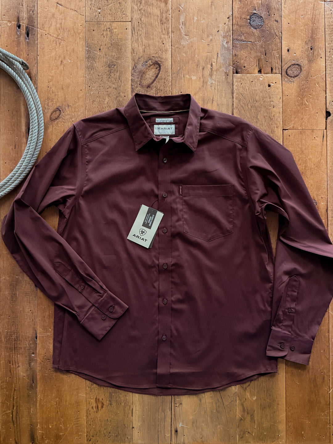 Copan Ariat Men's Solid Button Up