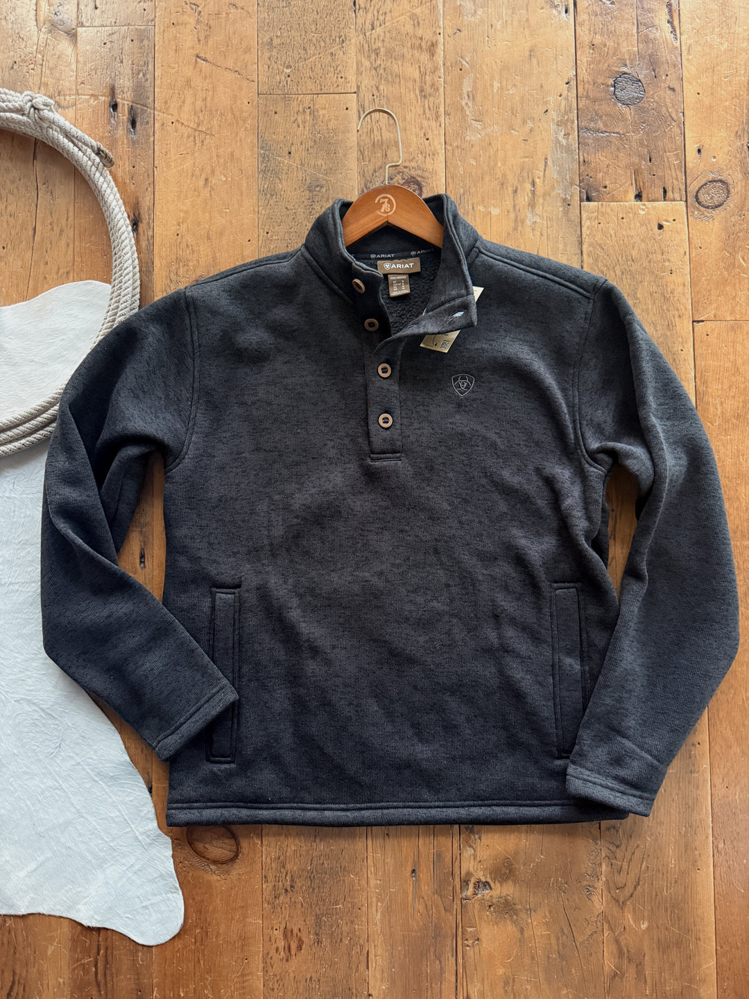 Earlsboro Ariat Men's Charcoal Pullover