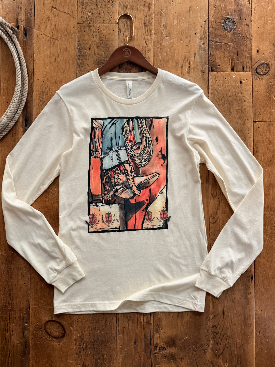 Boots Western Graphic Top