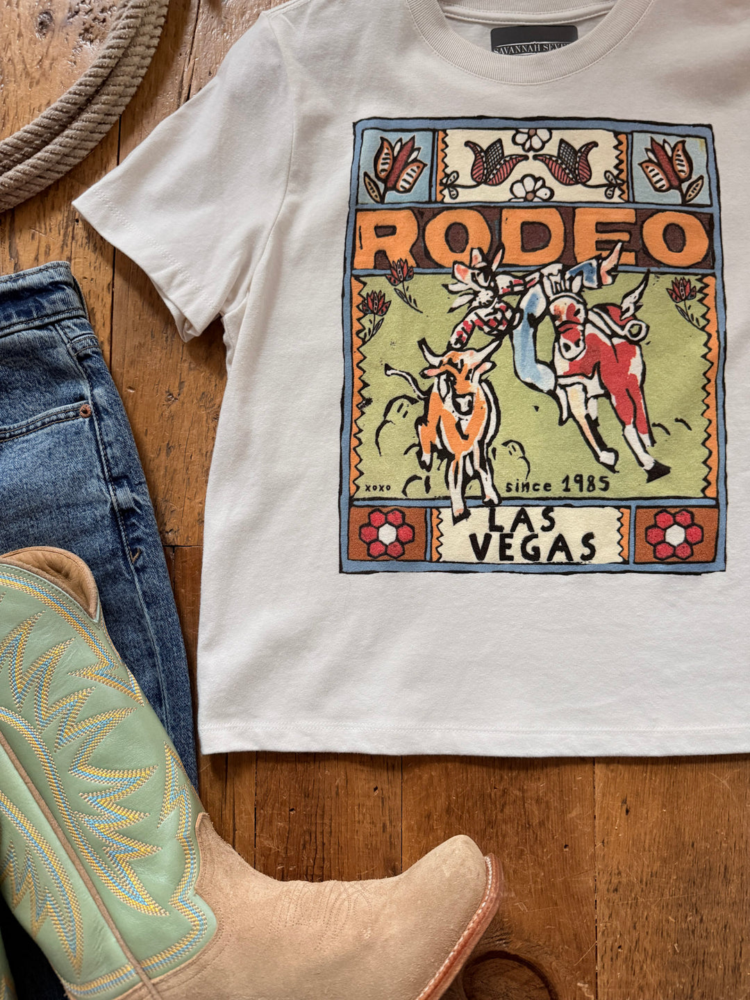 Folk Steer Wrestler Graphic Tee