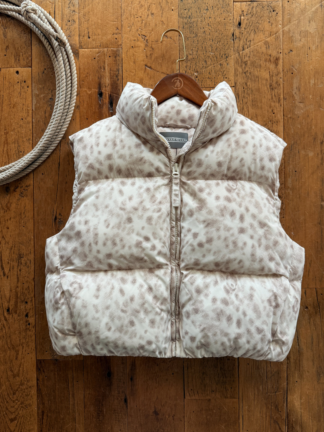 Fallon Reverse Fawn Puffer Vest