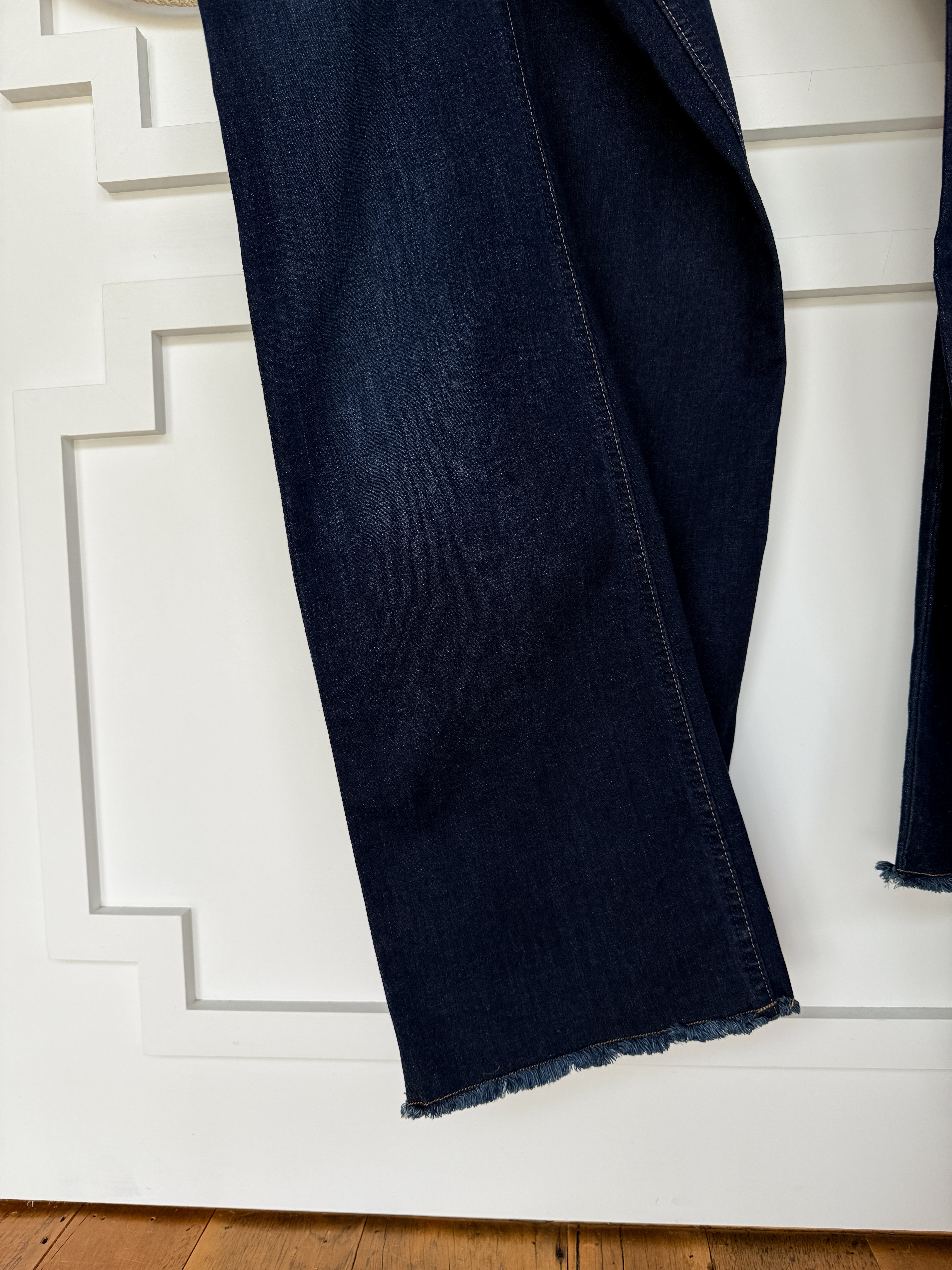 The Olivia High Rise Wide Leg Jean {Dark Stitch} – Savannah Sevens