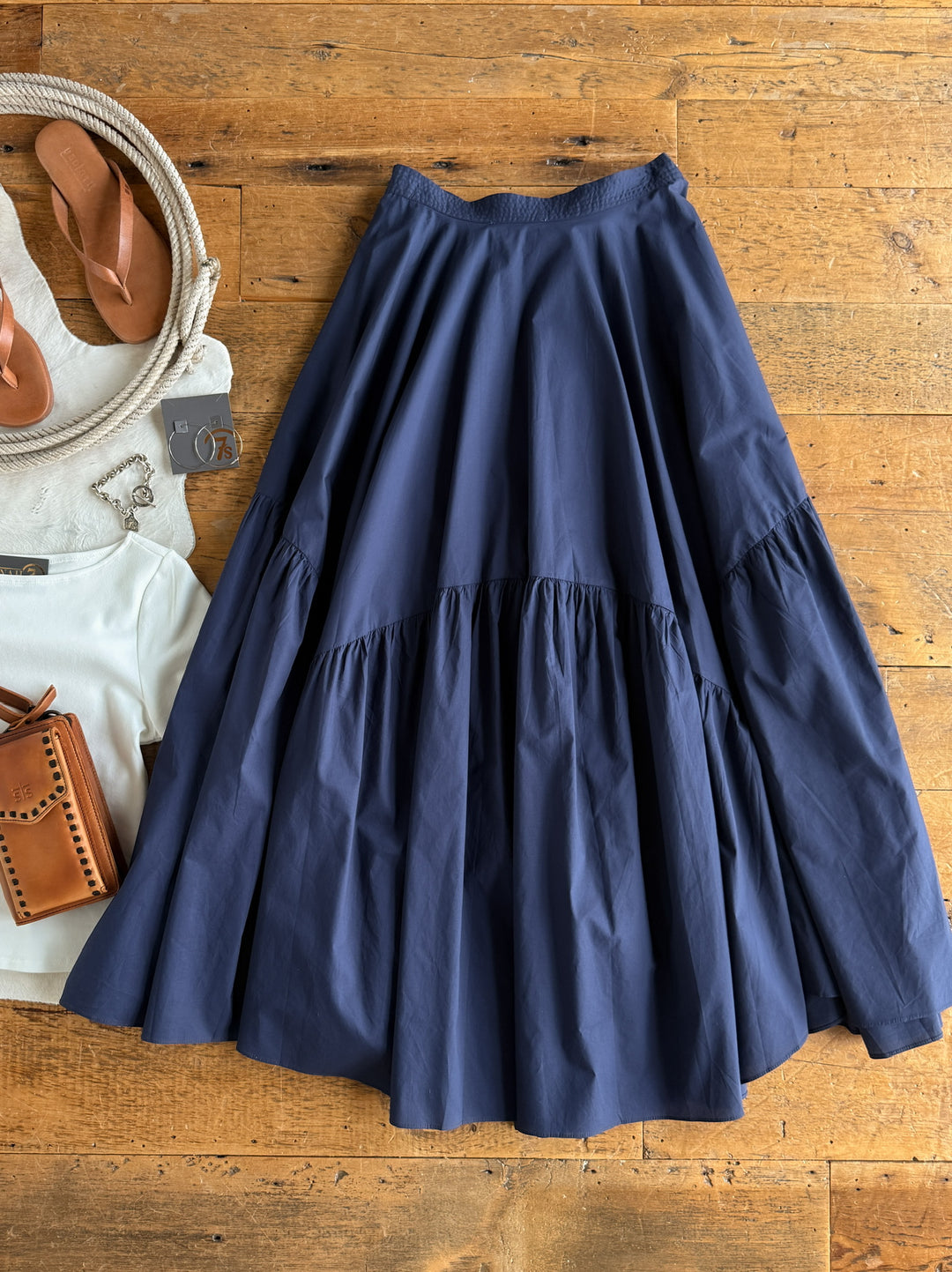 Sarcoxie Navy Skirt