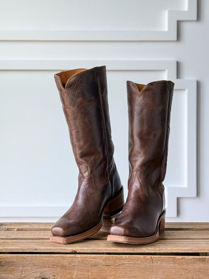 Charlie Cafe Stovepipe Leather Boot