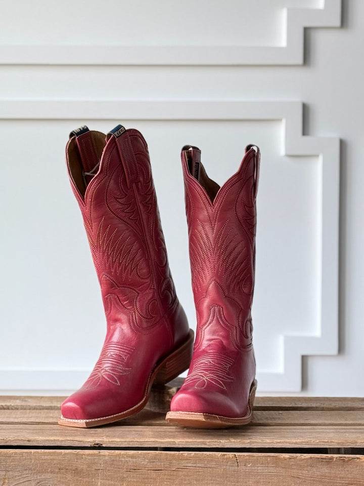 Leawood Red Western Leather Boot