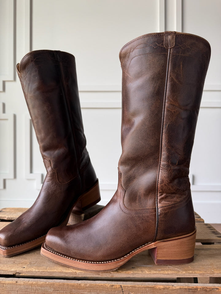 Charlie Cafe Stovepipe Leather Boot