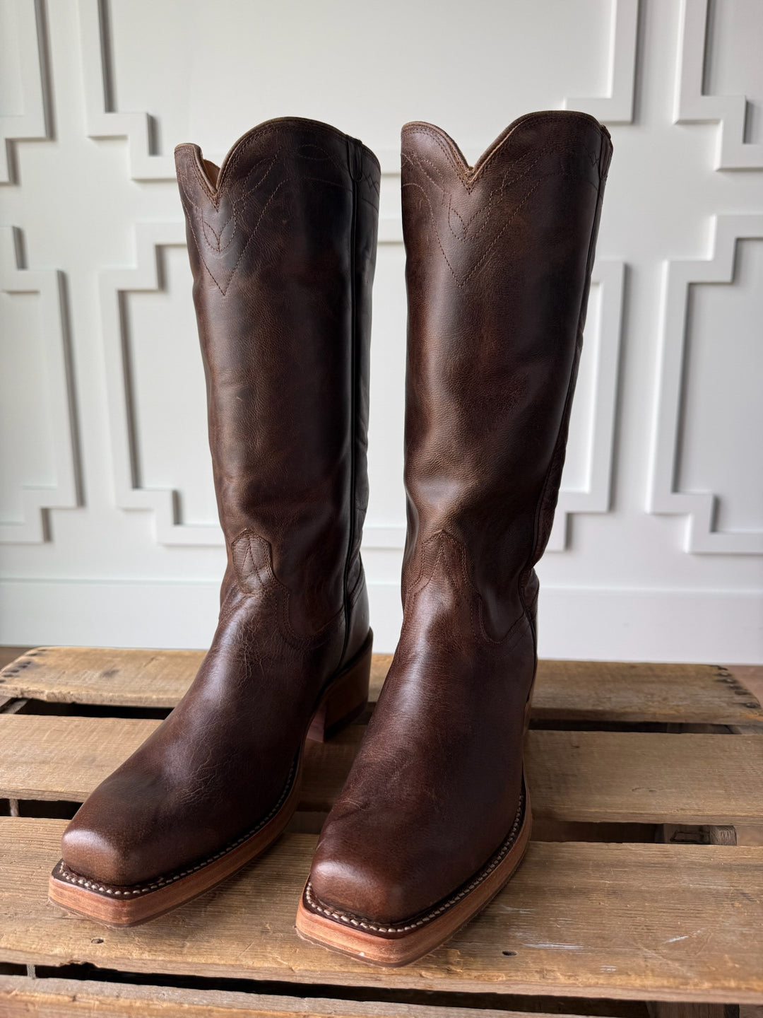 Charlie Cafe Stovepipe Leather Boot