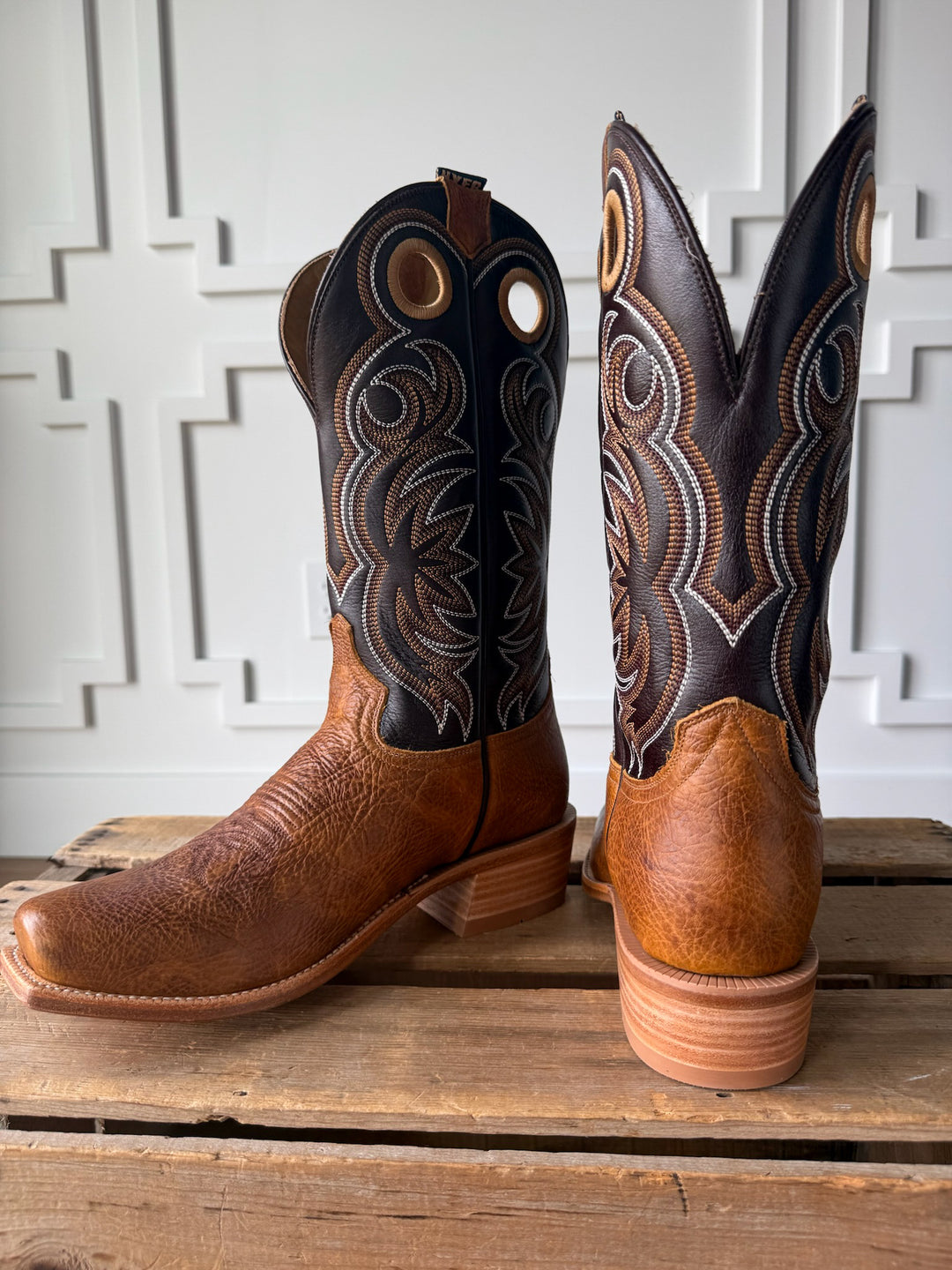 Riley Tan Men's Western Leather Boot