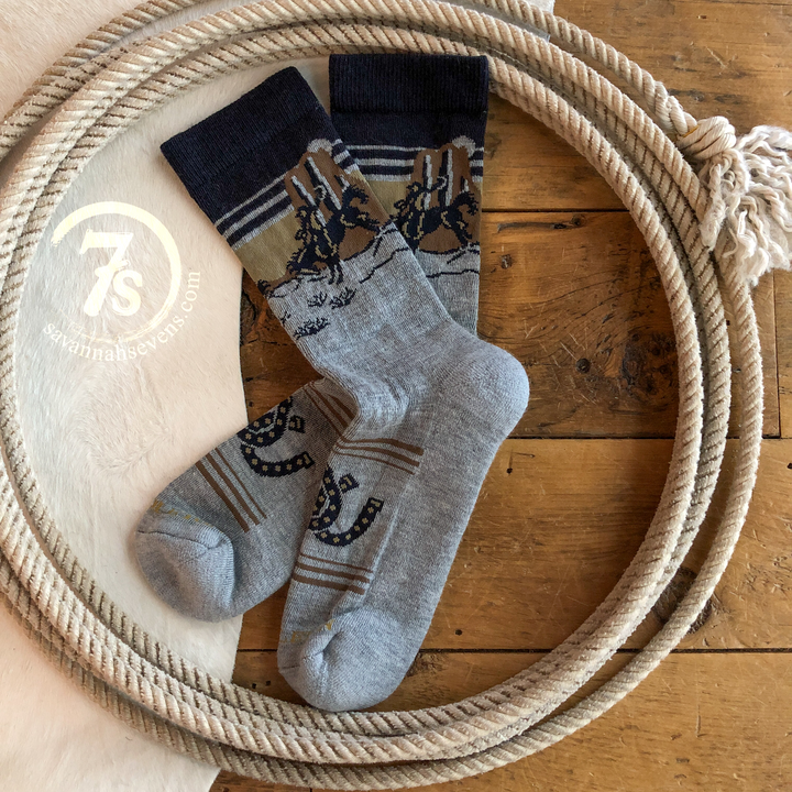 Cowboy Pendleton Crew Sock