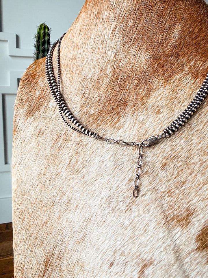 Los Alamos Layered Navajo Pearl Necklace