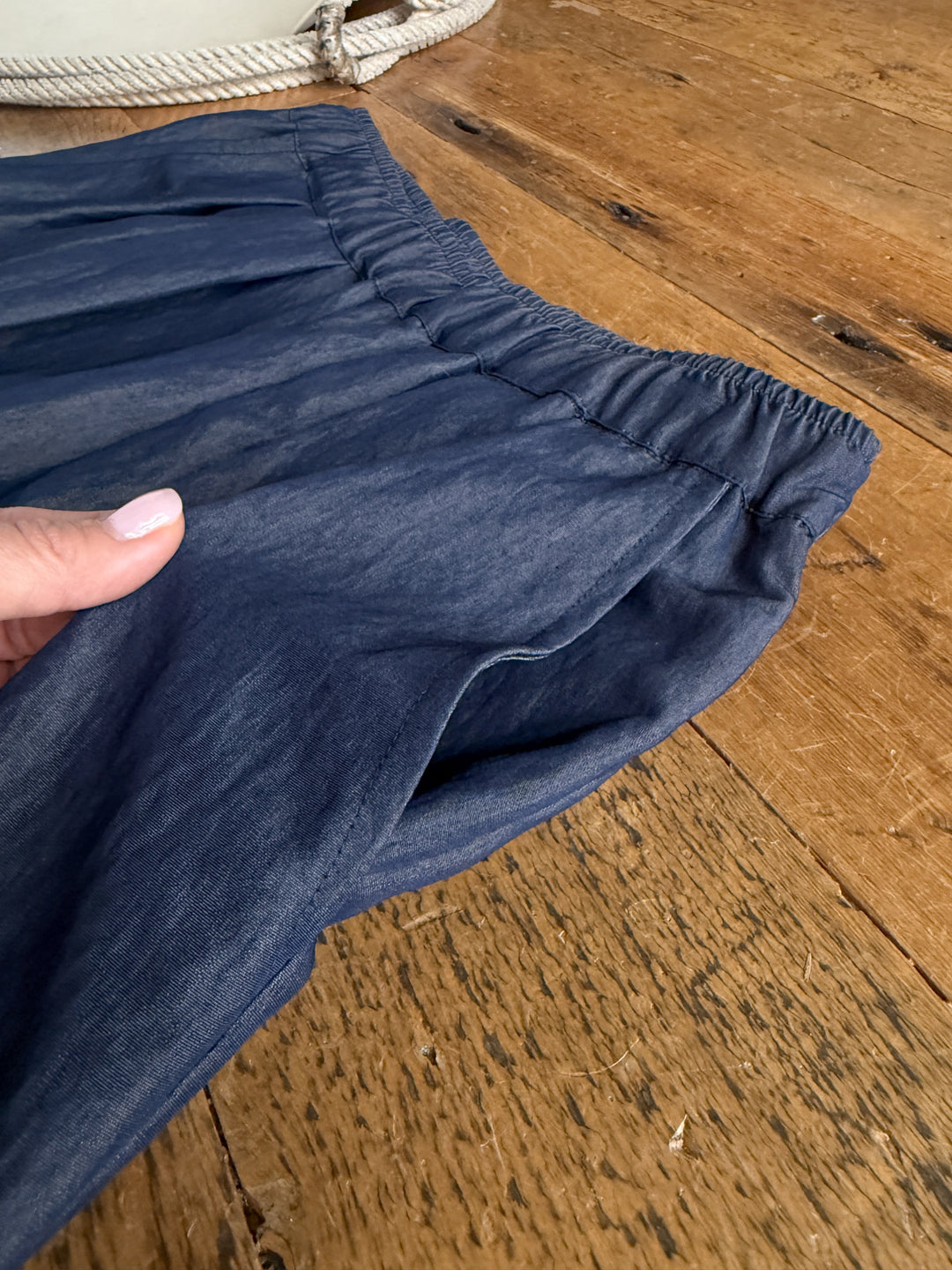 Meridan Dark Denim Wide Leg Pants