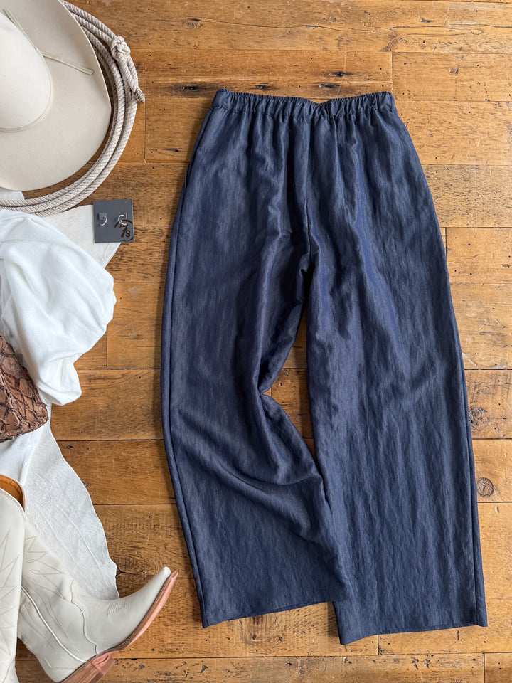 Meridan Dark Denim Wide Leg Pants