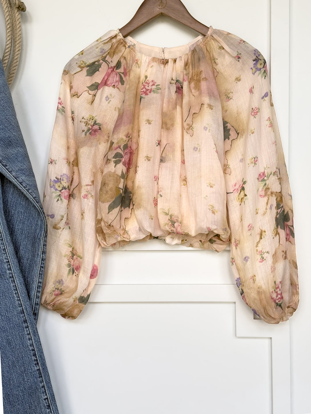 Rosita Floral Bubble Hem Top