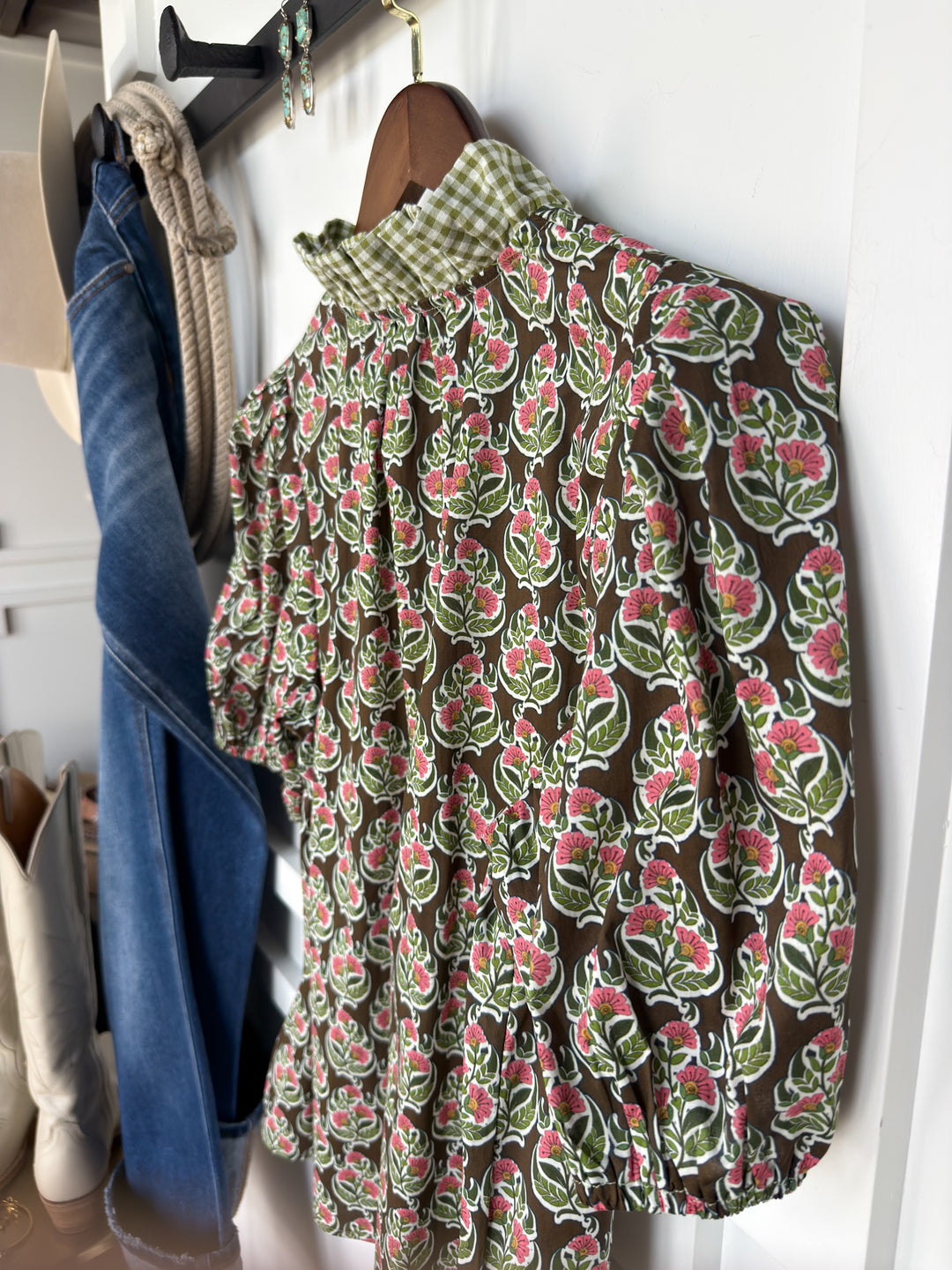 Parada Floral Puff Sleeve Top