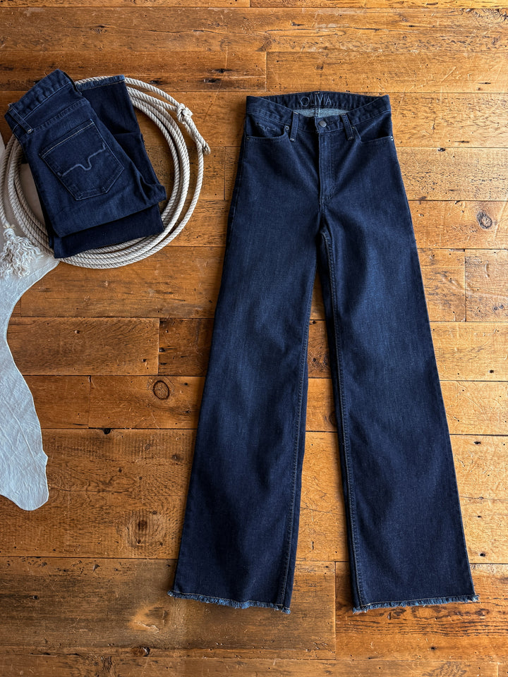 The Olivia High Rise Wide Leg Jean {Dark Stitch}
