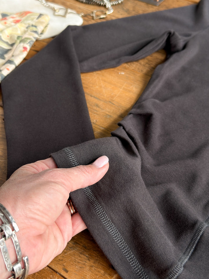 Whitwell Charcoal Ruched Top